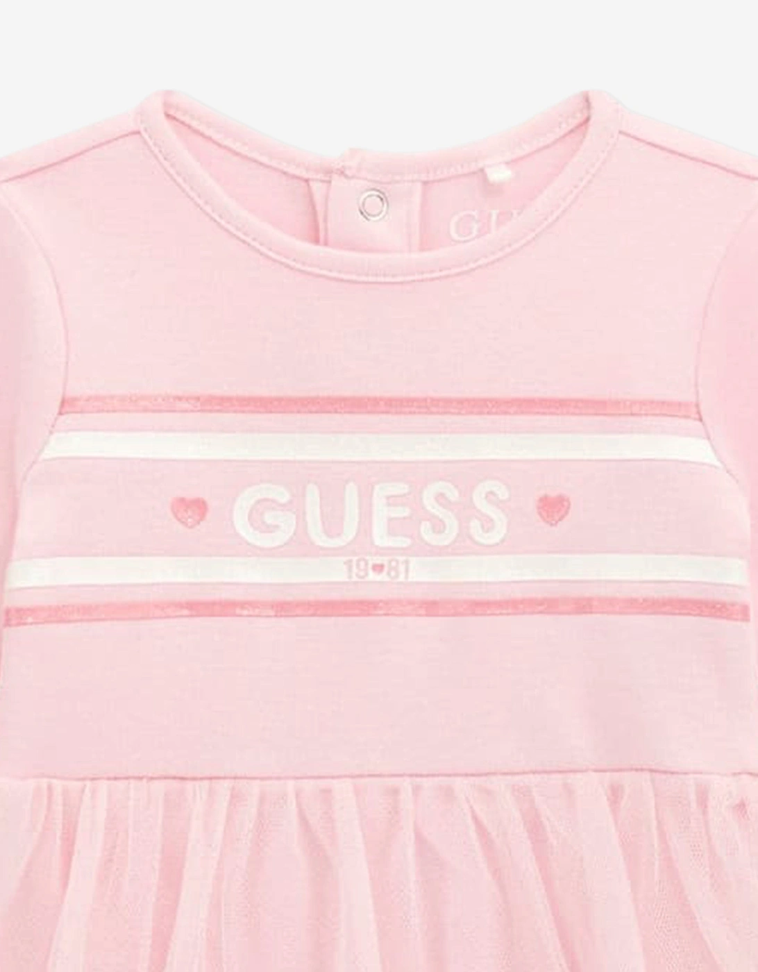 Baby Girls Bodysuit Dress in Pink