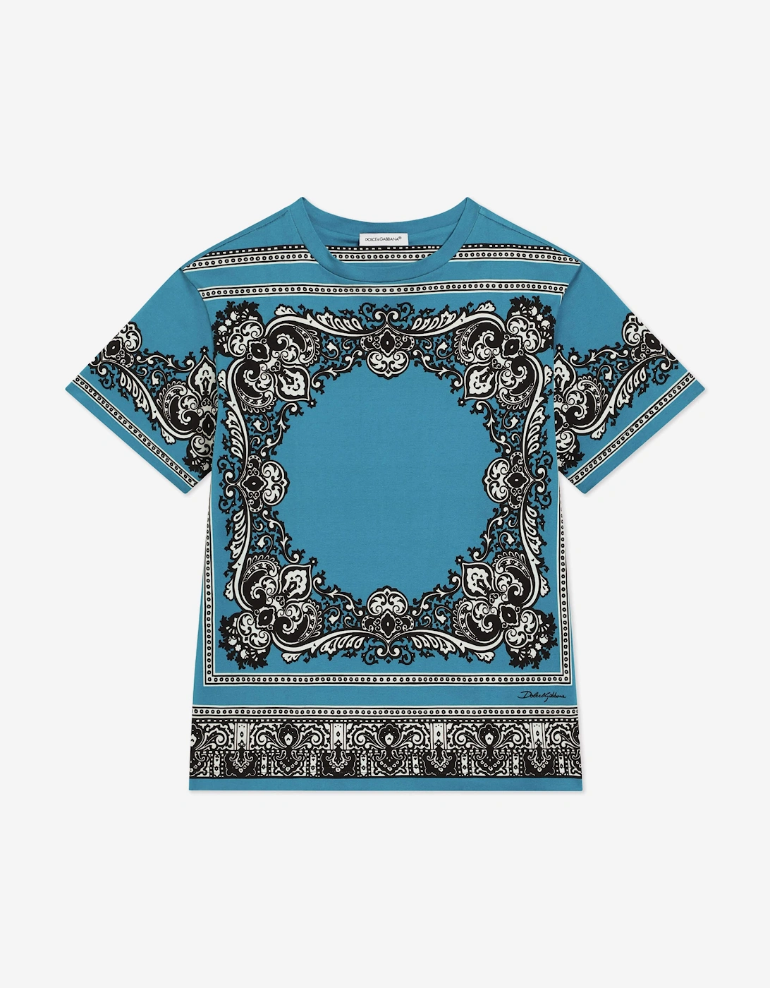 Boys Bandana Print T-Shirt in Blue, 6 of 5