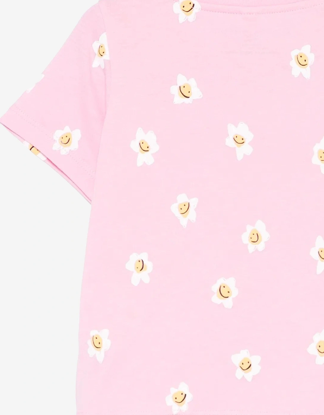 Baby Girls Daisy Print T-Shirt in Pink