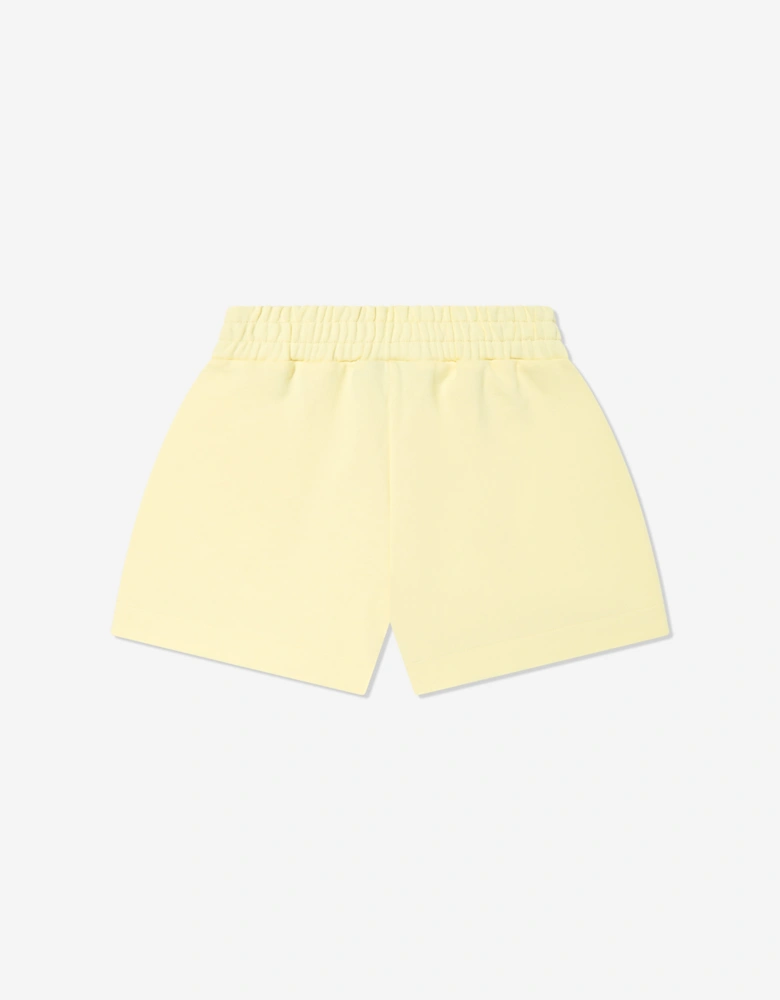 Girls Logo Shorts in Yellow