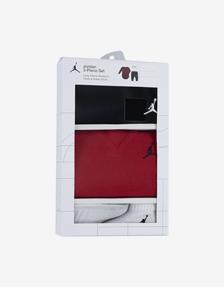 Baby Essential Bodysuit Set in Red