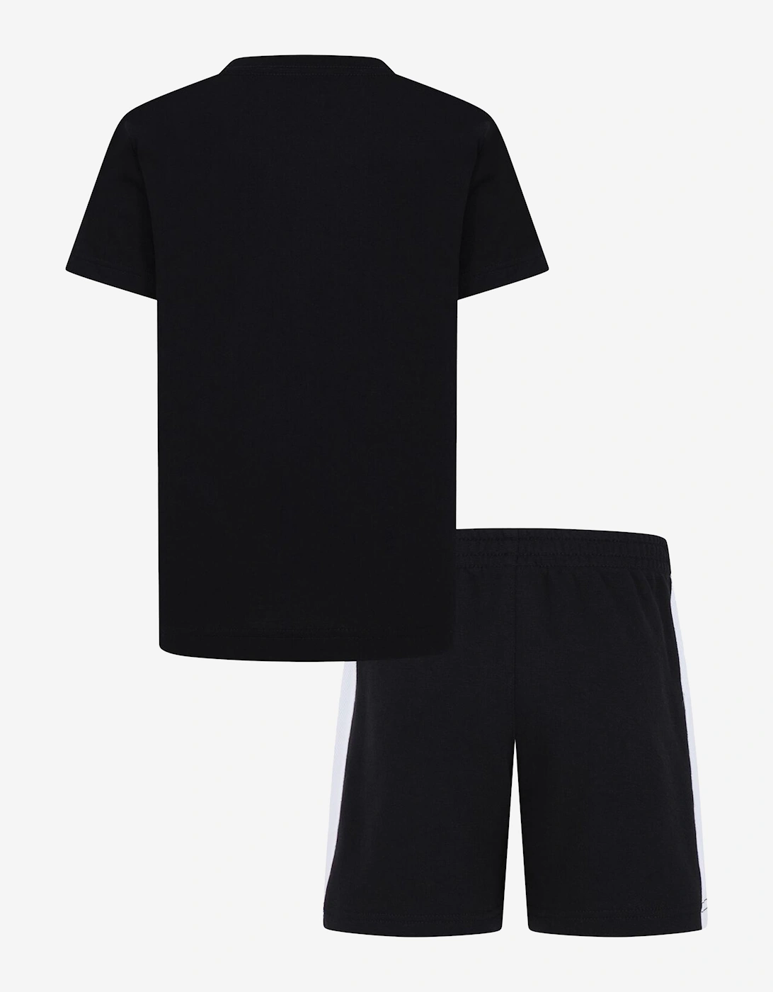 Boys Basketball Fire Short Set in Black