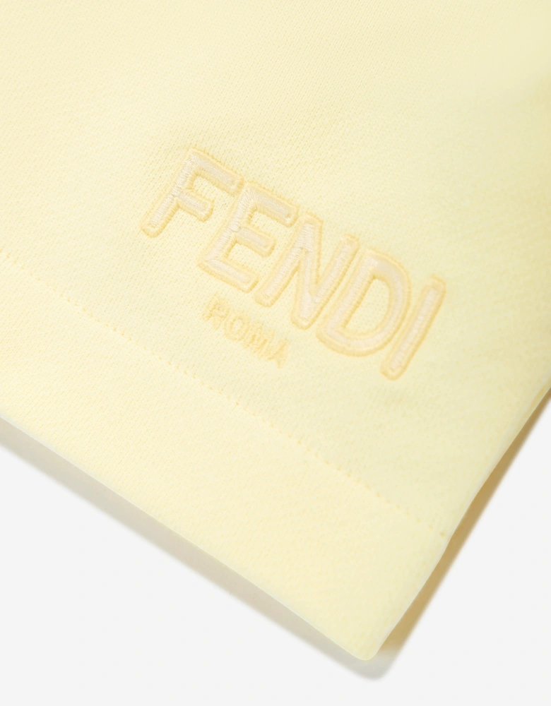 Girls Logo Shorts in Yellow