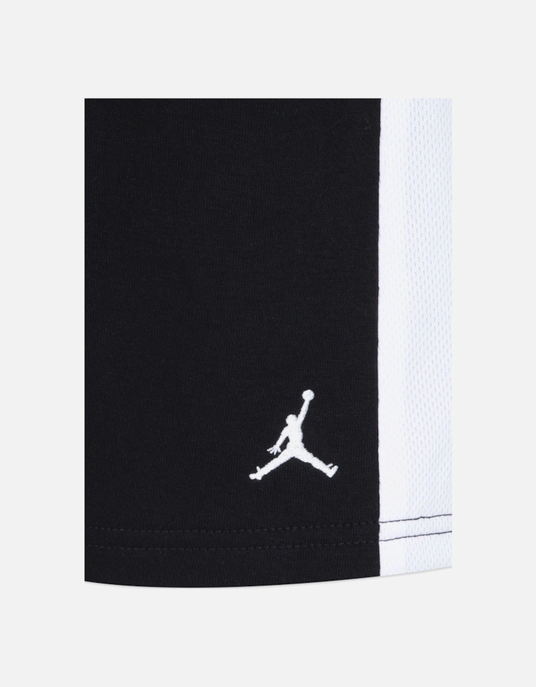 Boys Basketball Fire Short Set in Black