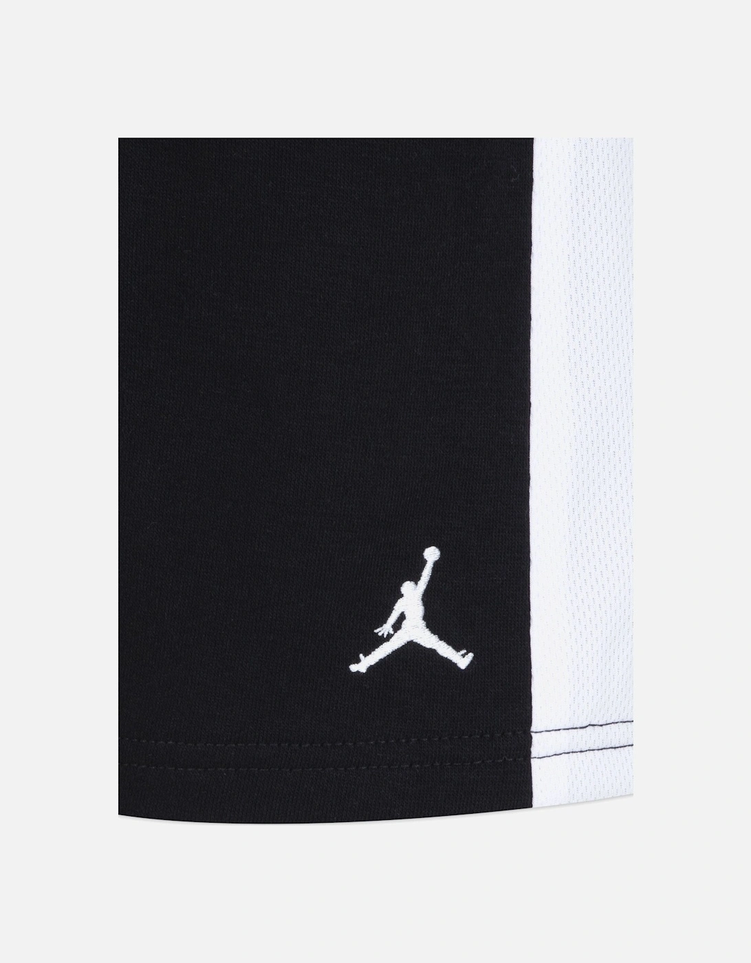 Boys Basketball Fire Short Set in Black