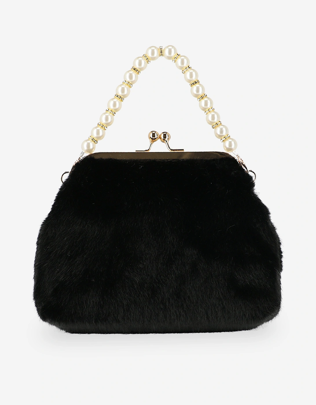 Angels Face Girls Hope Faux Fur Bag in Black