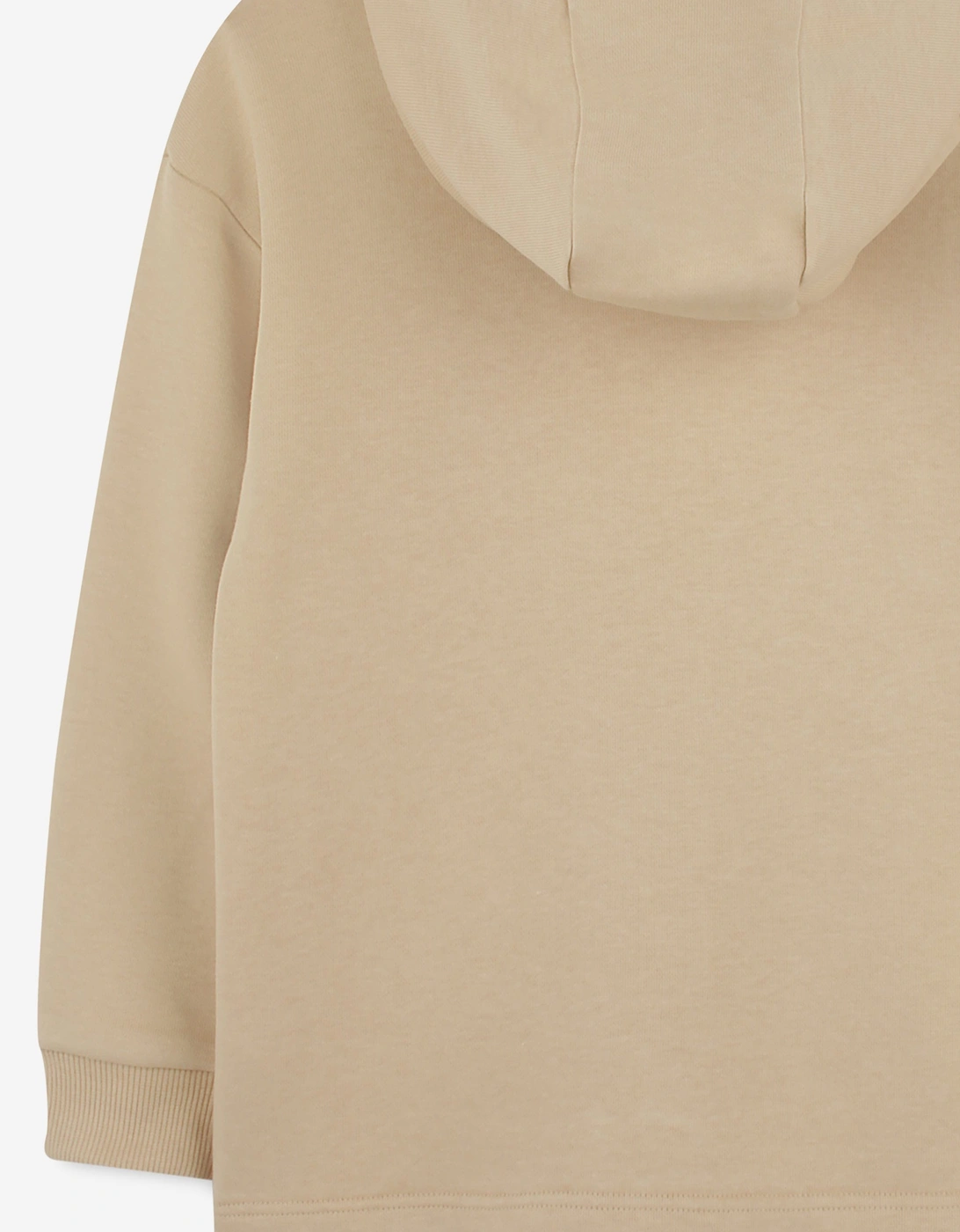 Boys Belt Bag Print Hoodie in Beige