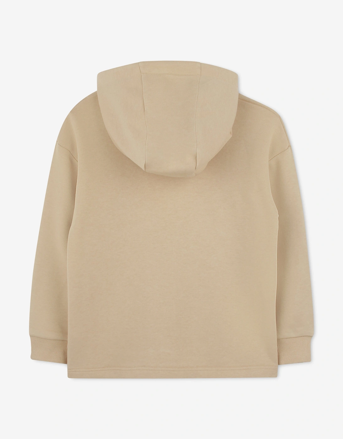 Boys Belt Bag Print Hoodie in Beige