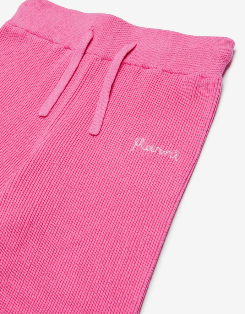 Girls Knitted Trousers in Pink