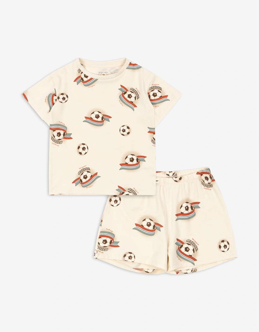 Boys Kick It Short Set in Ivory, 5 of 4
