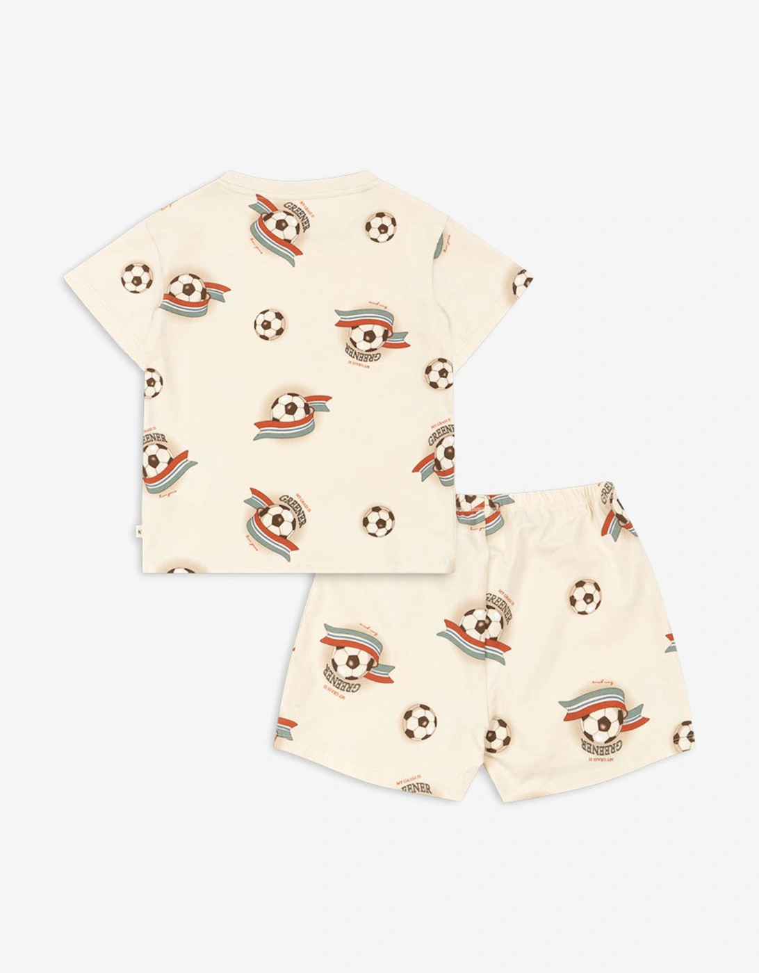 Boys Kick It Short Set in Ivory