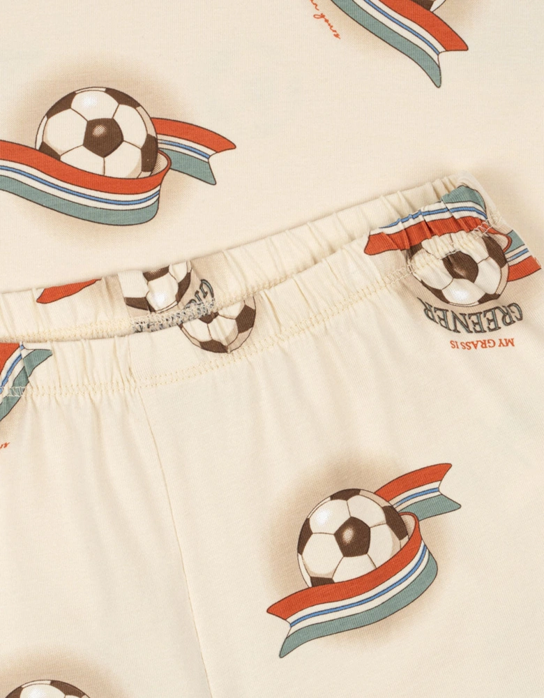 Boys Kick It Short Set in Ivory