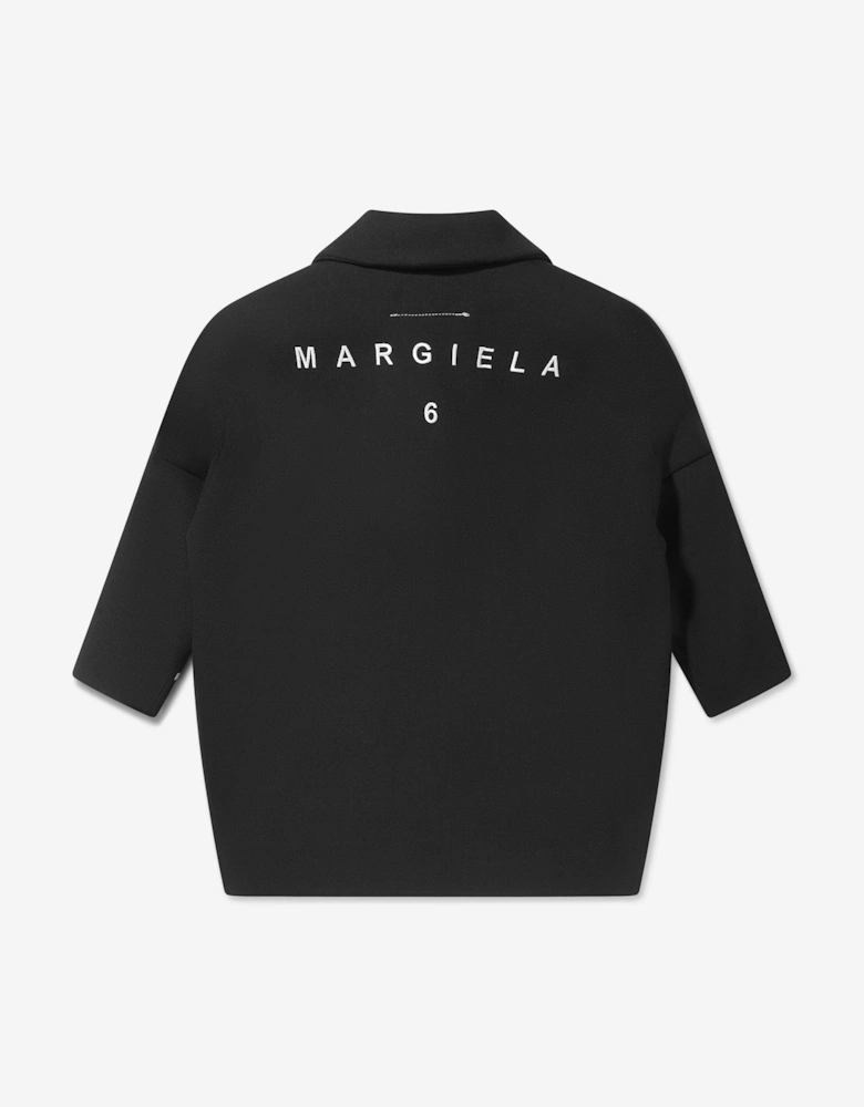 MM6 Kids Wool Back Logo Coat