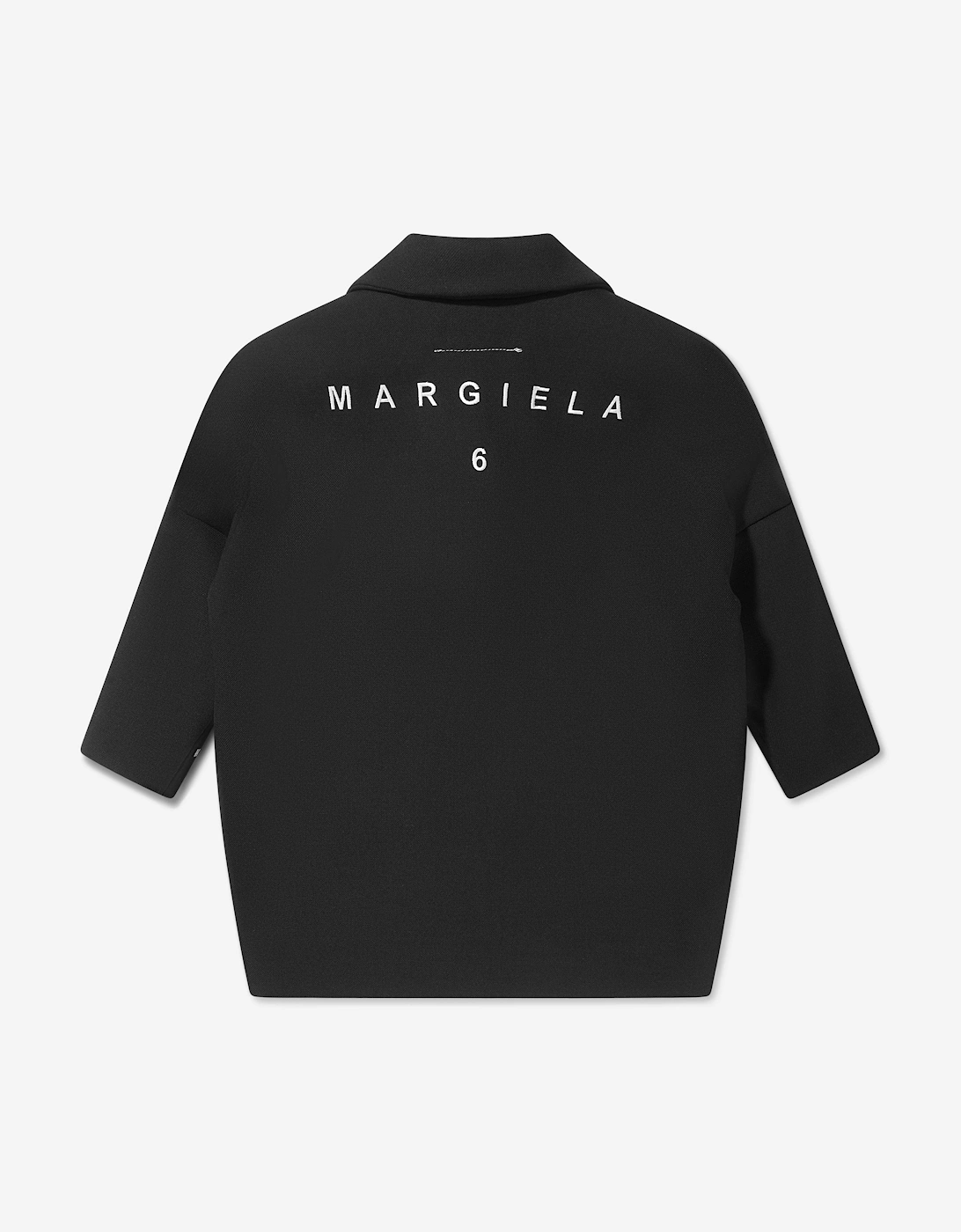 MM6 Kids Wool Back Logo Coat