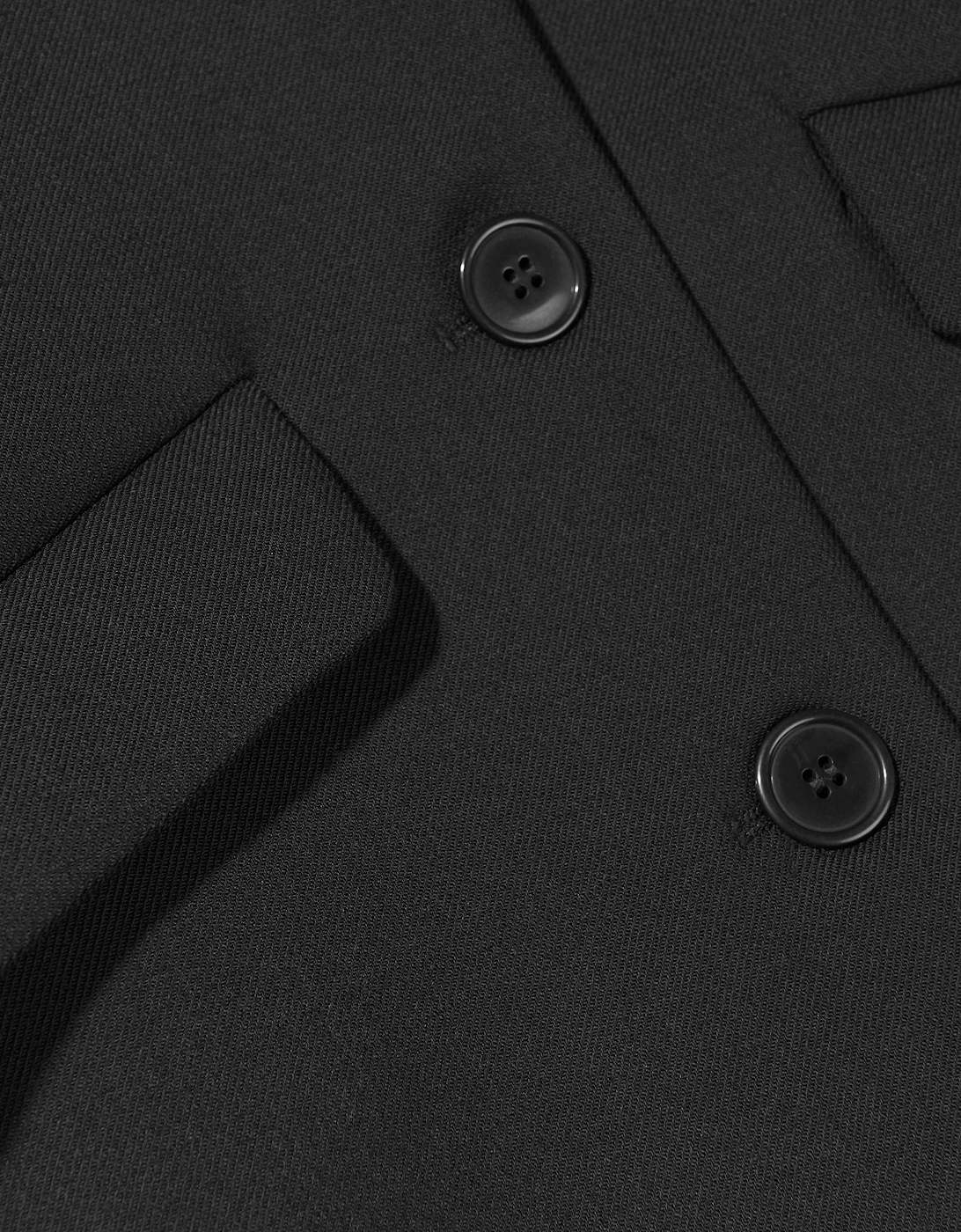 MM6 Kids Wool Back Logo Coat