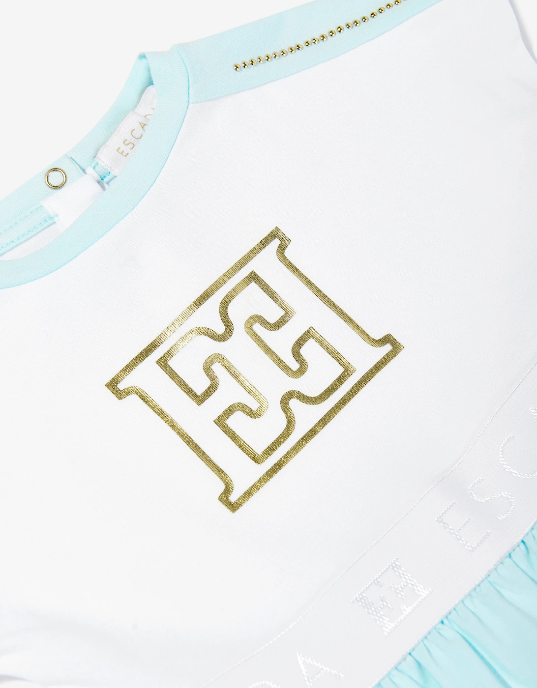 Baby Girls Logo Dress in White