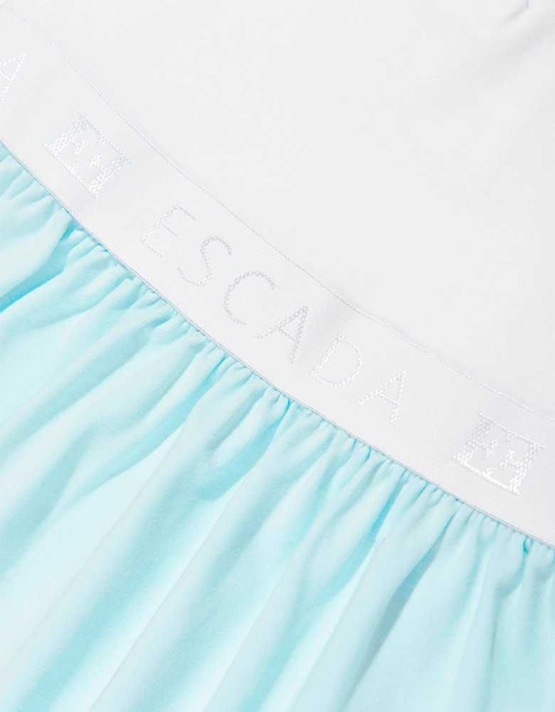 Baby Girls Logo Dress in White
