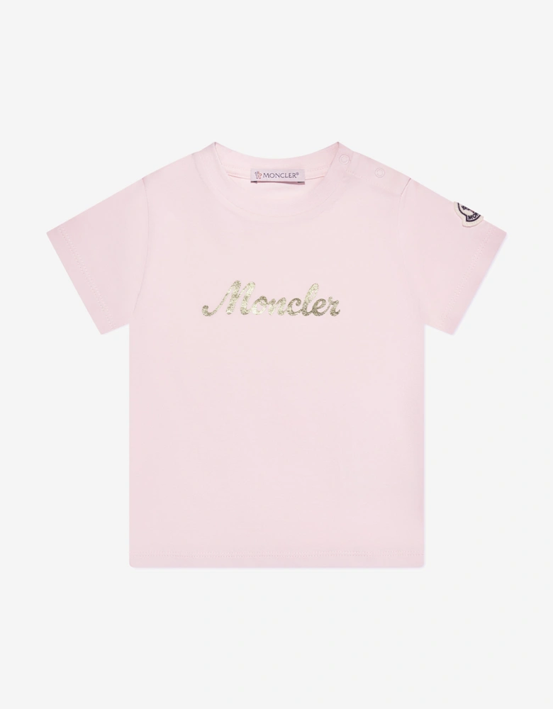 Enfant Baby Girls Logo T-Shirt in Pink