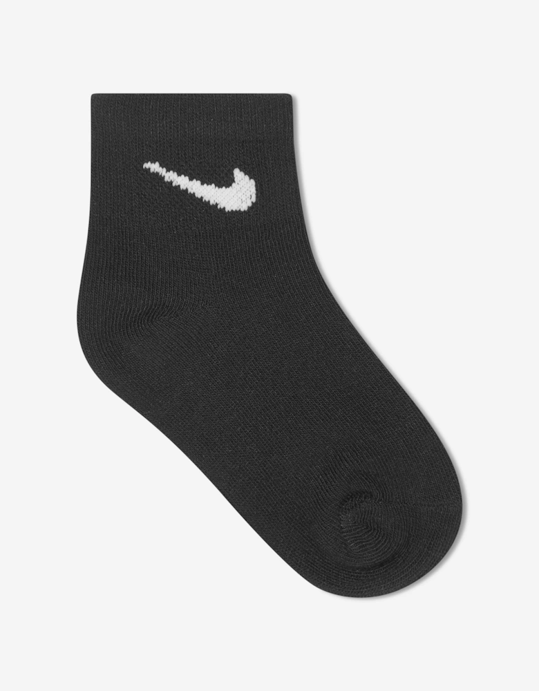 Kids 6 Pack Socks Set in Black