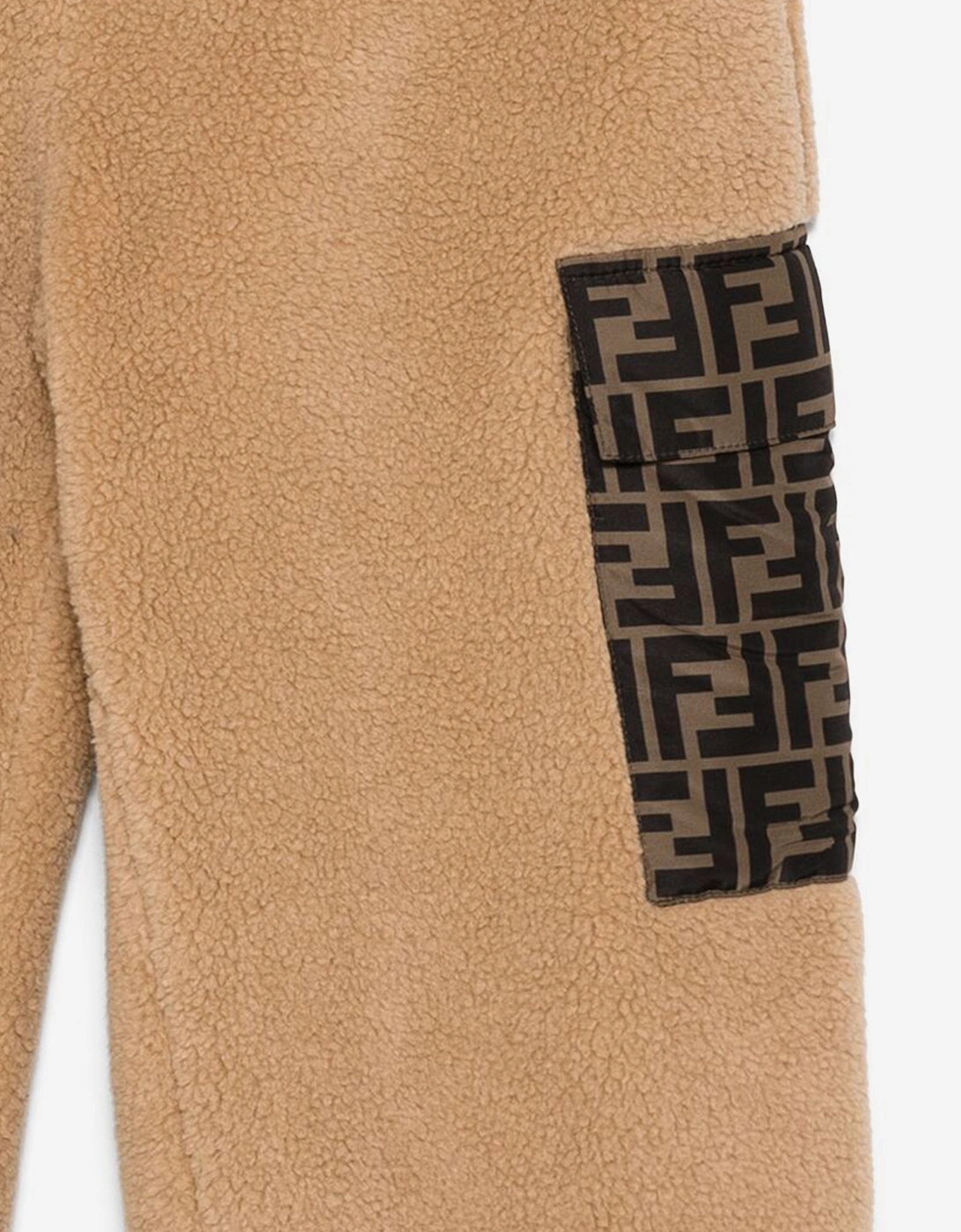Kids Teddy Joggers in Beige