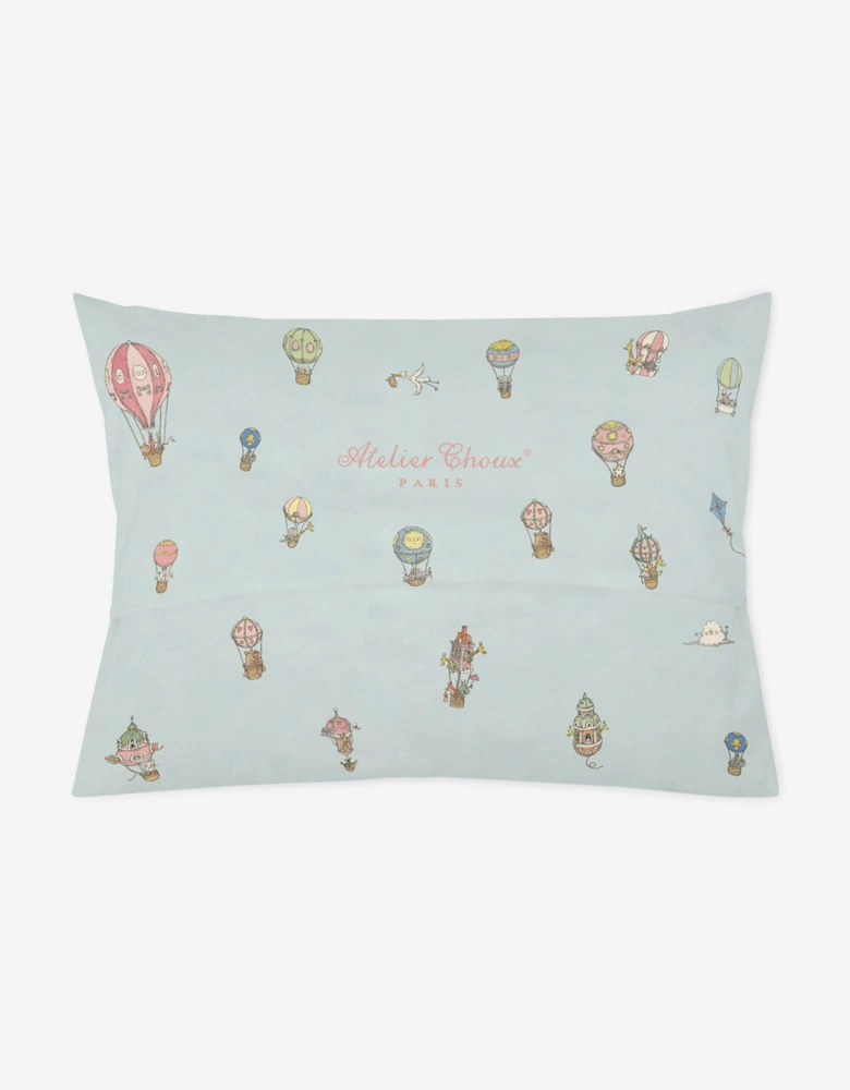 Baby Satin Monceau Mansion Pillow Cover in Blue (40cm)