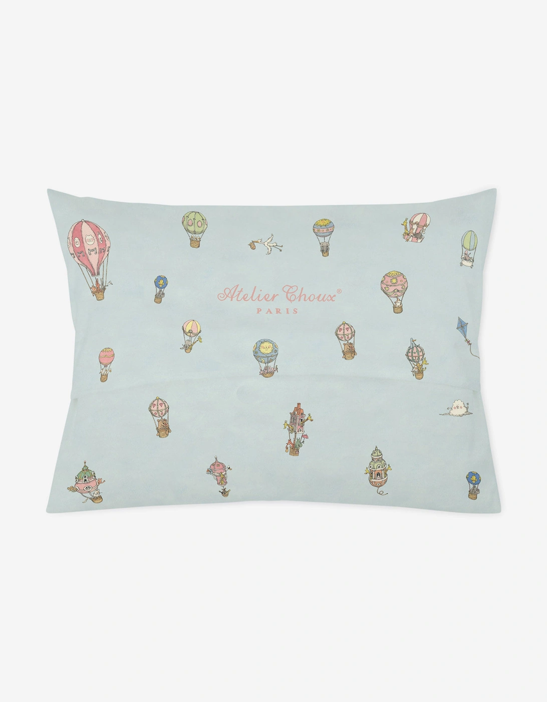Baby Satin Monceau Mansion Pillow Cover in Blue (40cm)