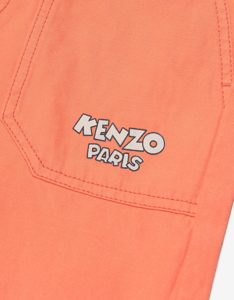 Boys Logo Bermuda Shorts in Red