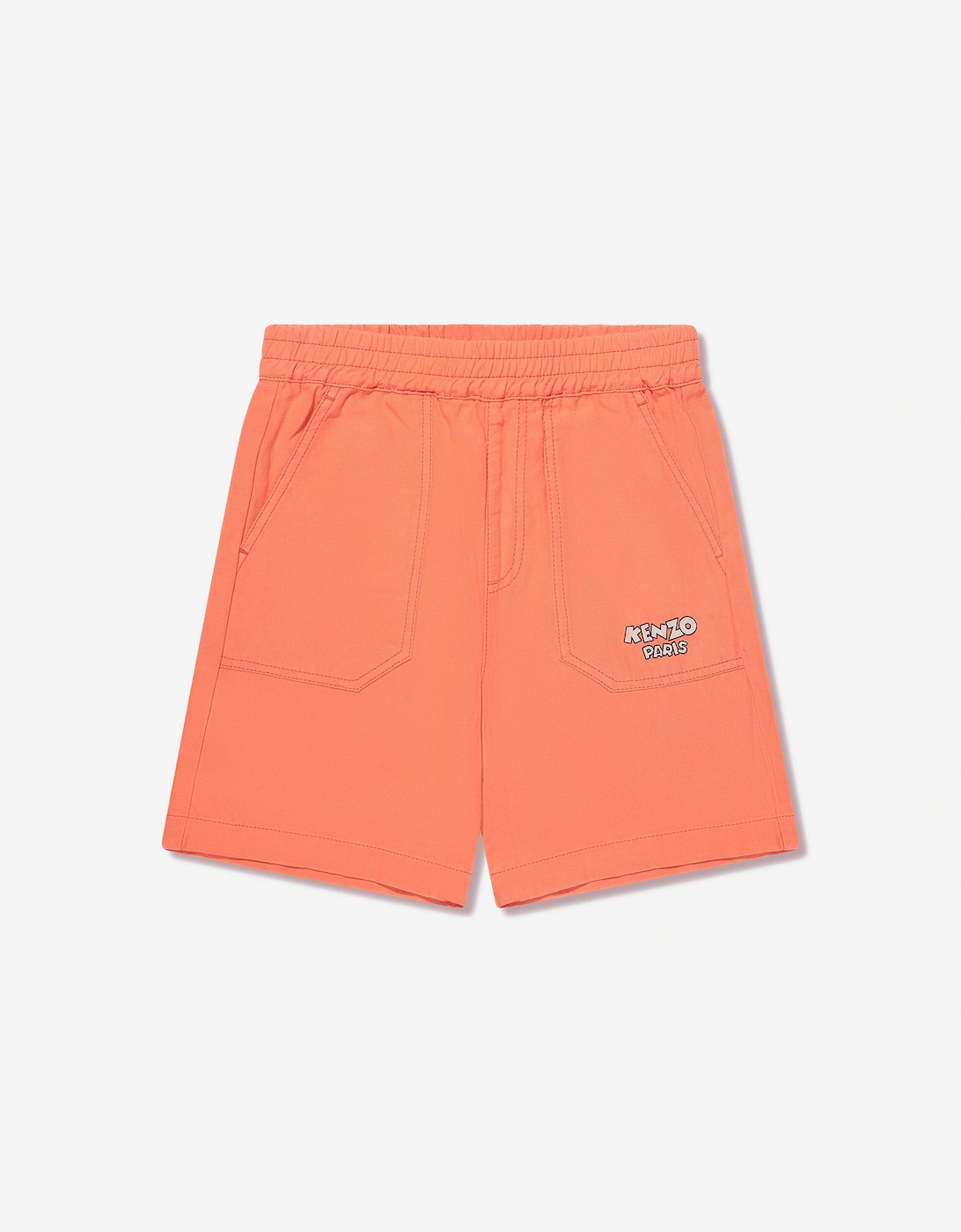 Boys Logo Bermuda Shorts in Red, 5 of 4