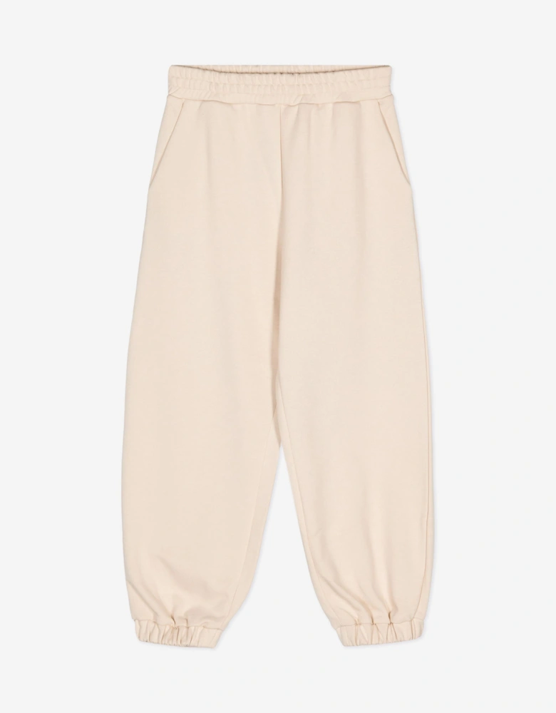 Kids Logo Joggers in Beige
