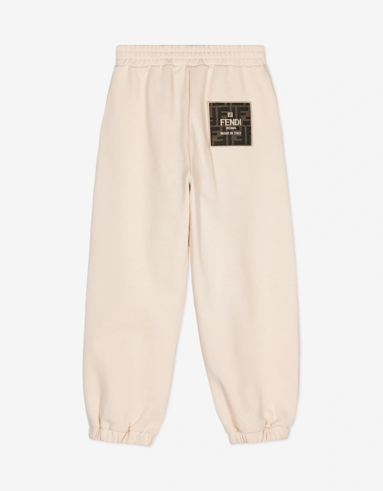 Kids Logo Joggers in Beige