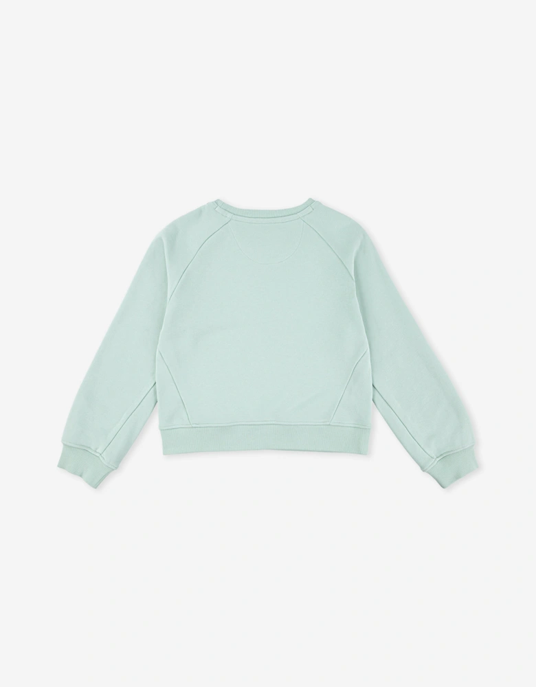 Girls Batwing Sweatshirt in Green