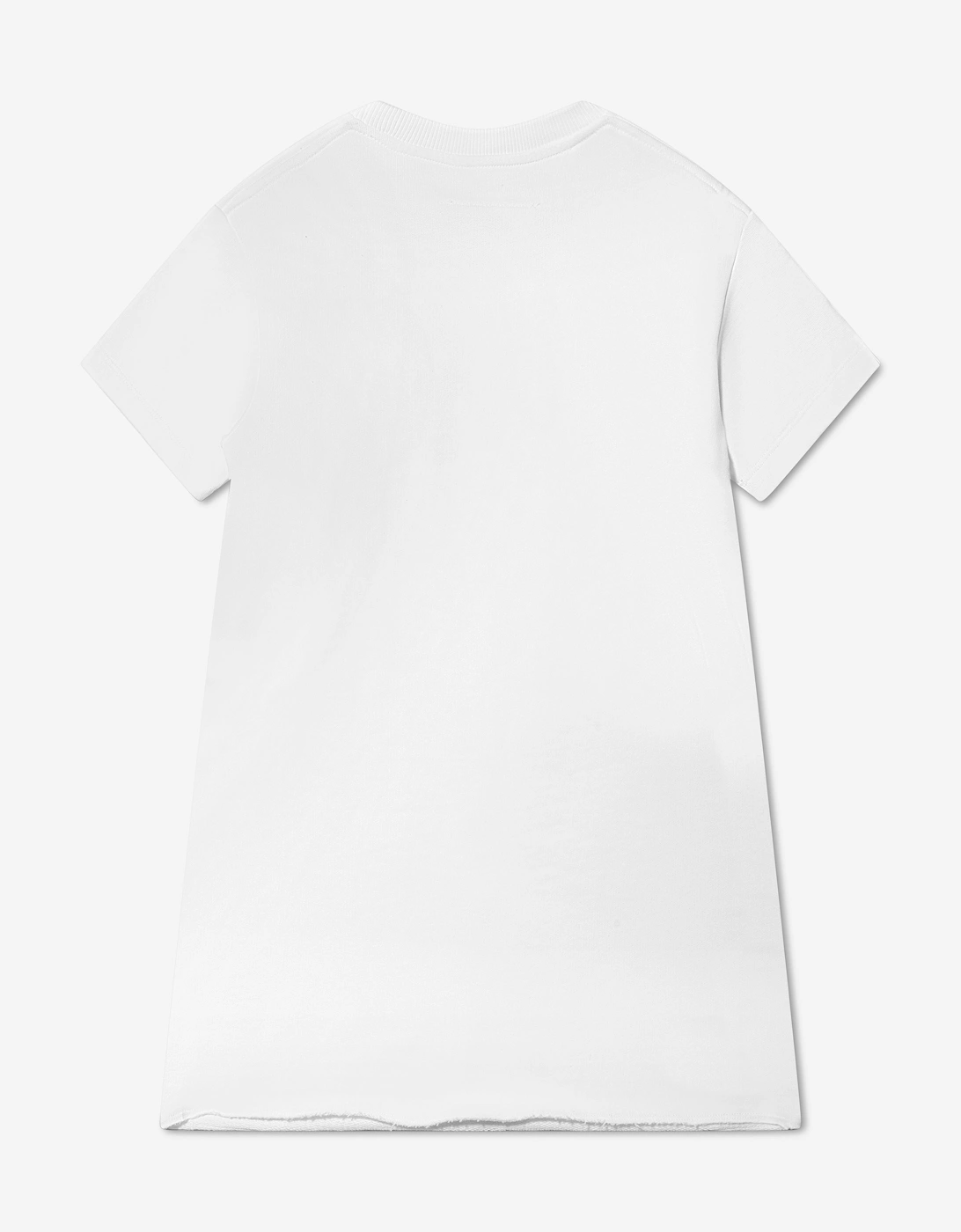 MM6 Kids Logo T-Shirt Dress In White