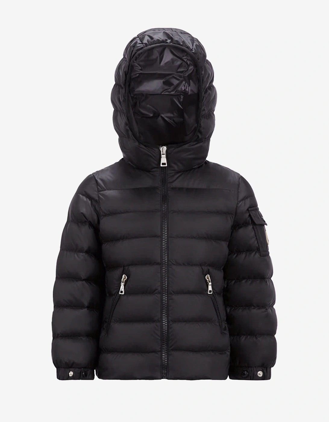 Girls Down Padded Gles Jacket in Black, 7 of 6
