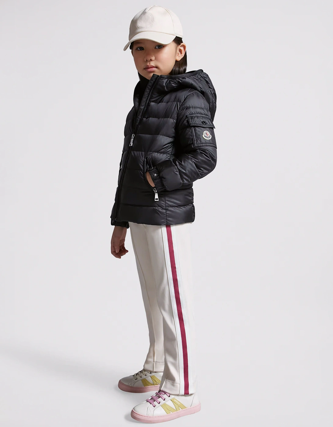 Girls Down Padded Gles Jacket in Black