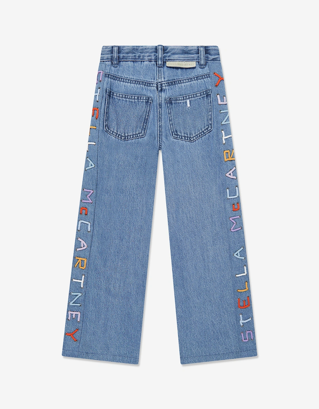 Girls Wide Leg Jeans in Blue