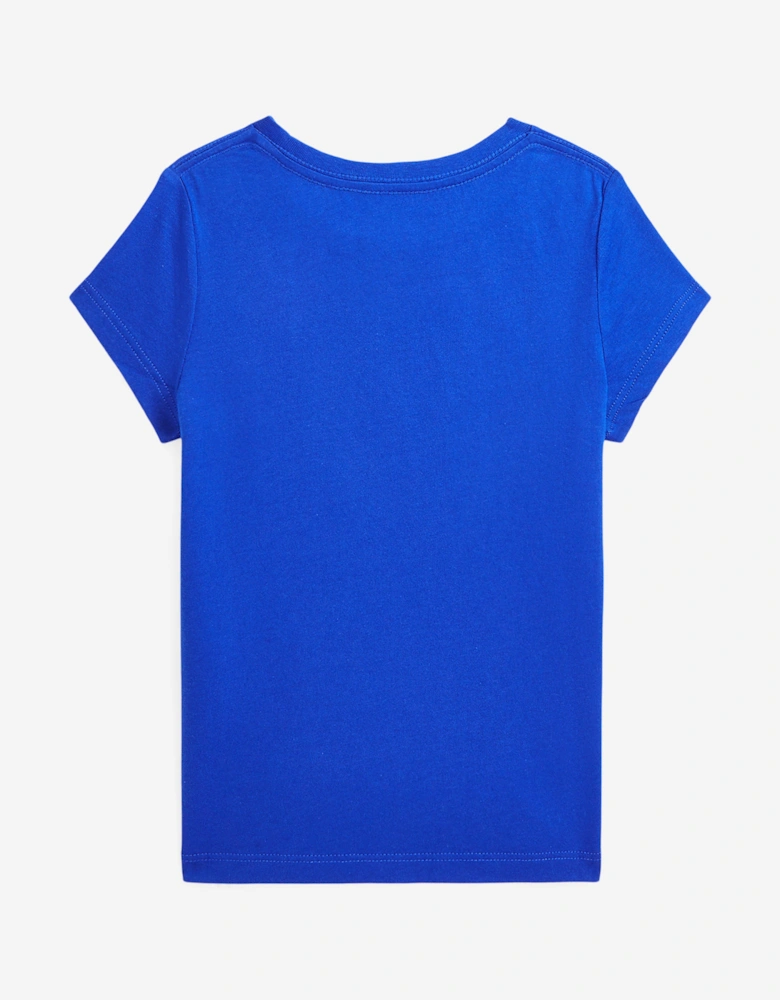 Girls Logo T-Shirt in Blue