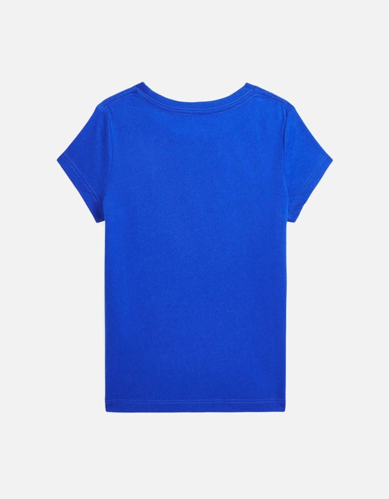 Girls Logo T-Shirt in Blue