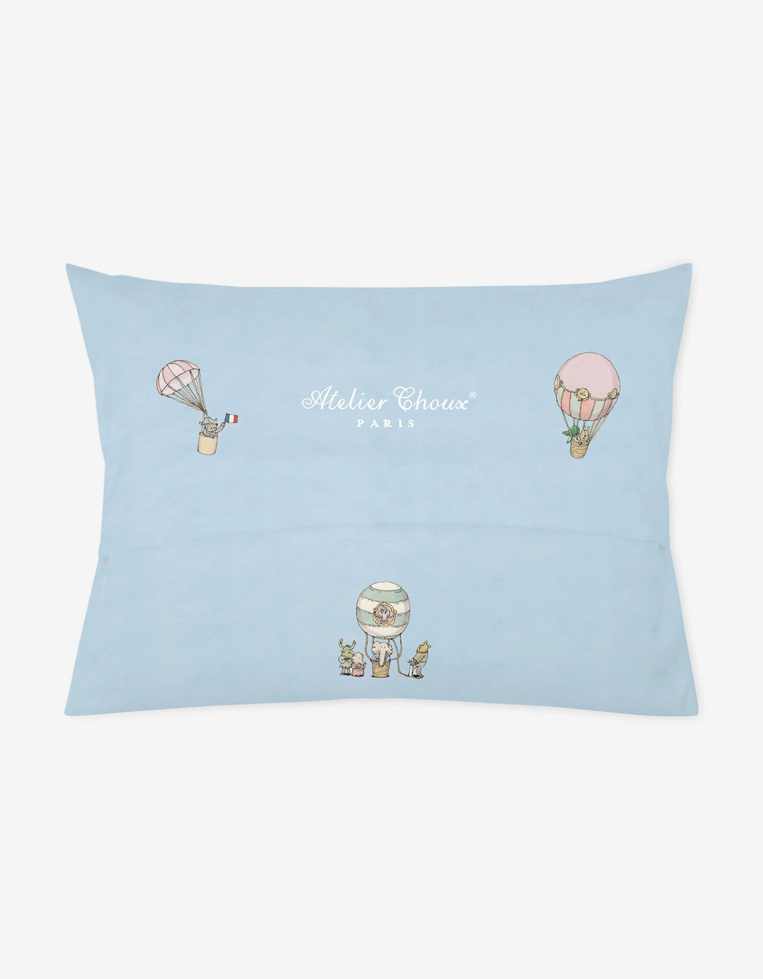 Baby Satin Paris Pillow Cover Paris in Blue (40cm)