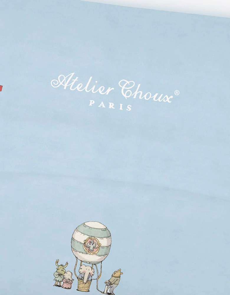 Baby Satin Paris Pillow Cover Paris in Blue (40cm)