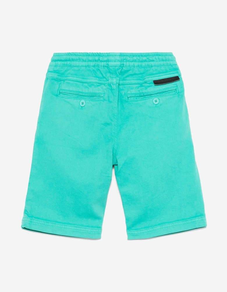 Boys Logo Shorts in Green