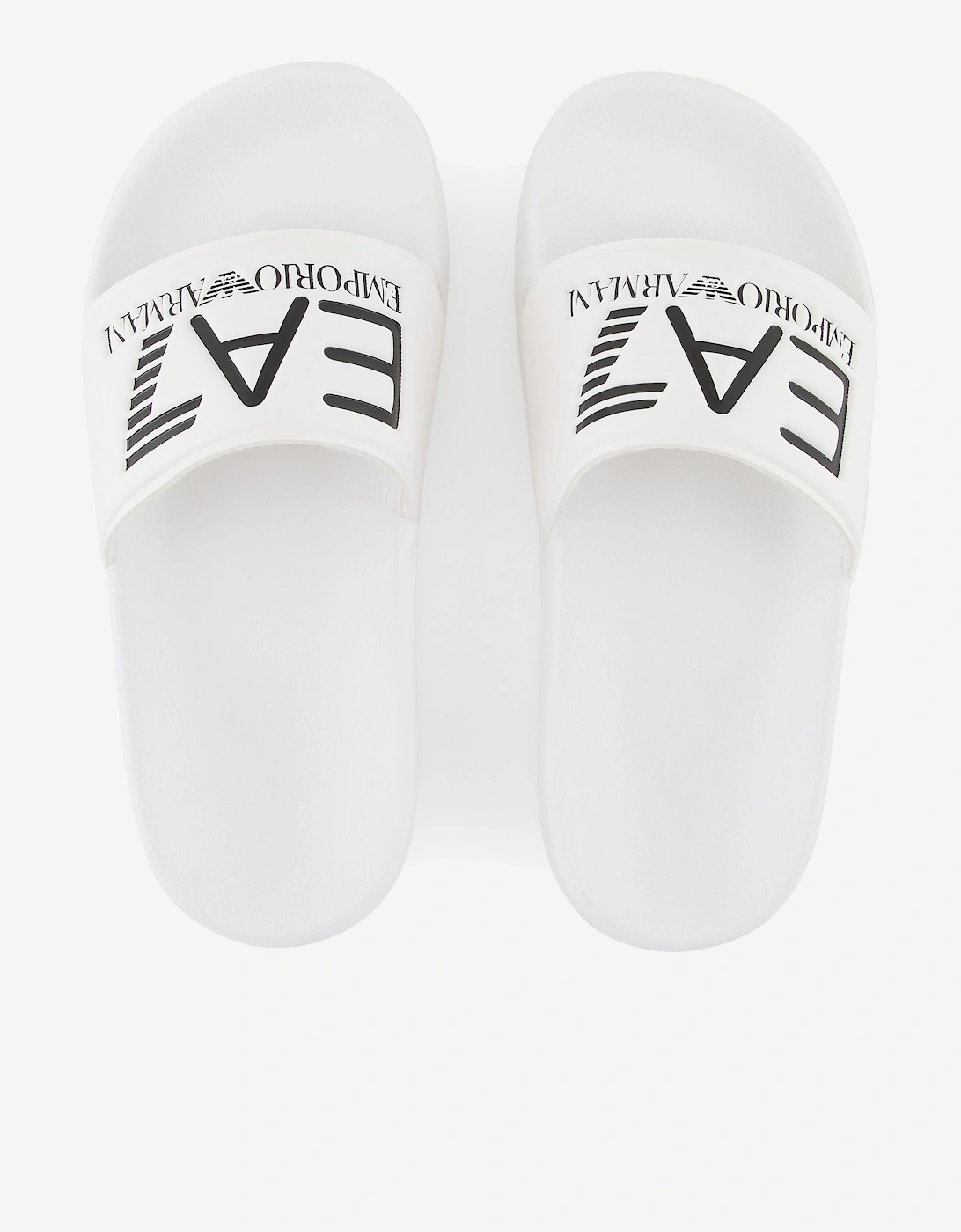 Boys Logo Sliders in White