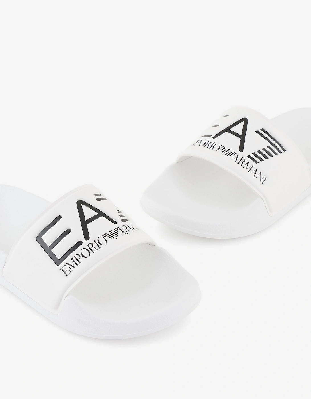 Boys Logo Sliders in White
