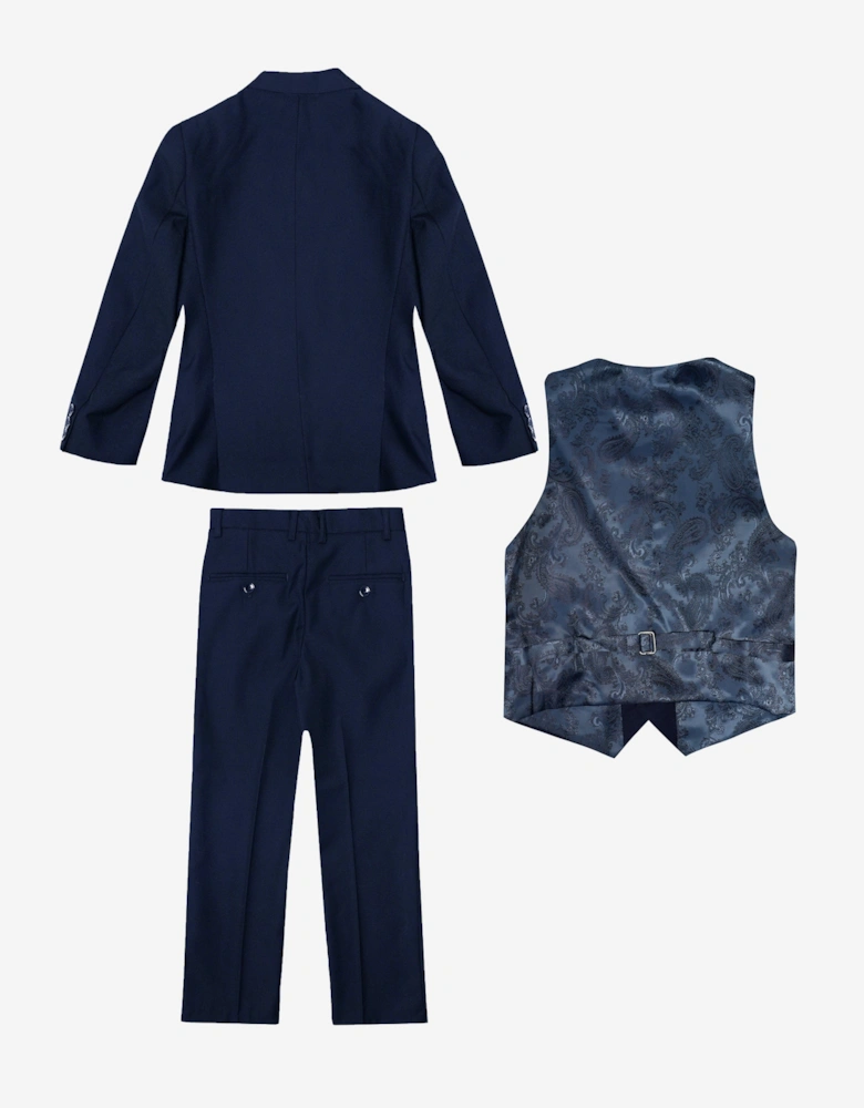 Romano Boys 3 Piece Suit in Blue