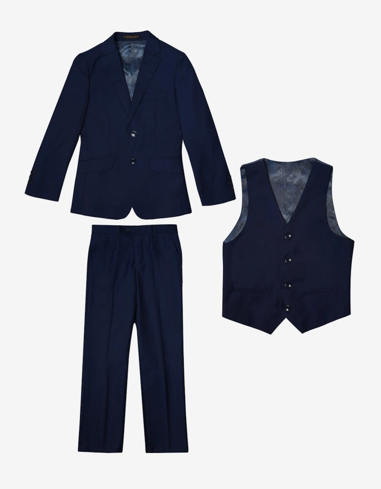 Romano Boys 3 Piece Suit in Blue