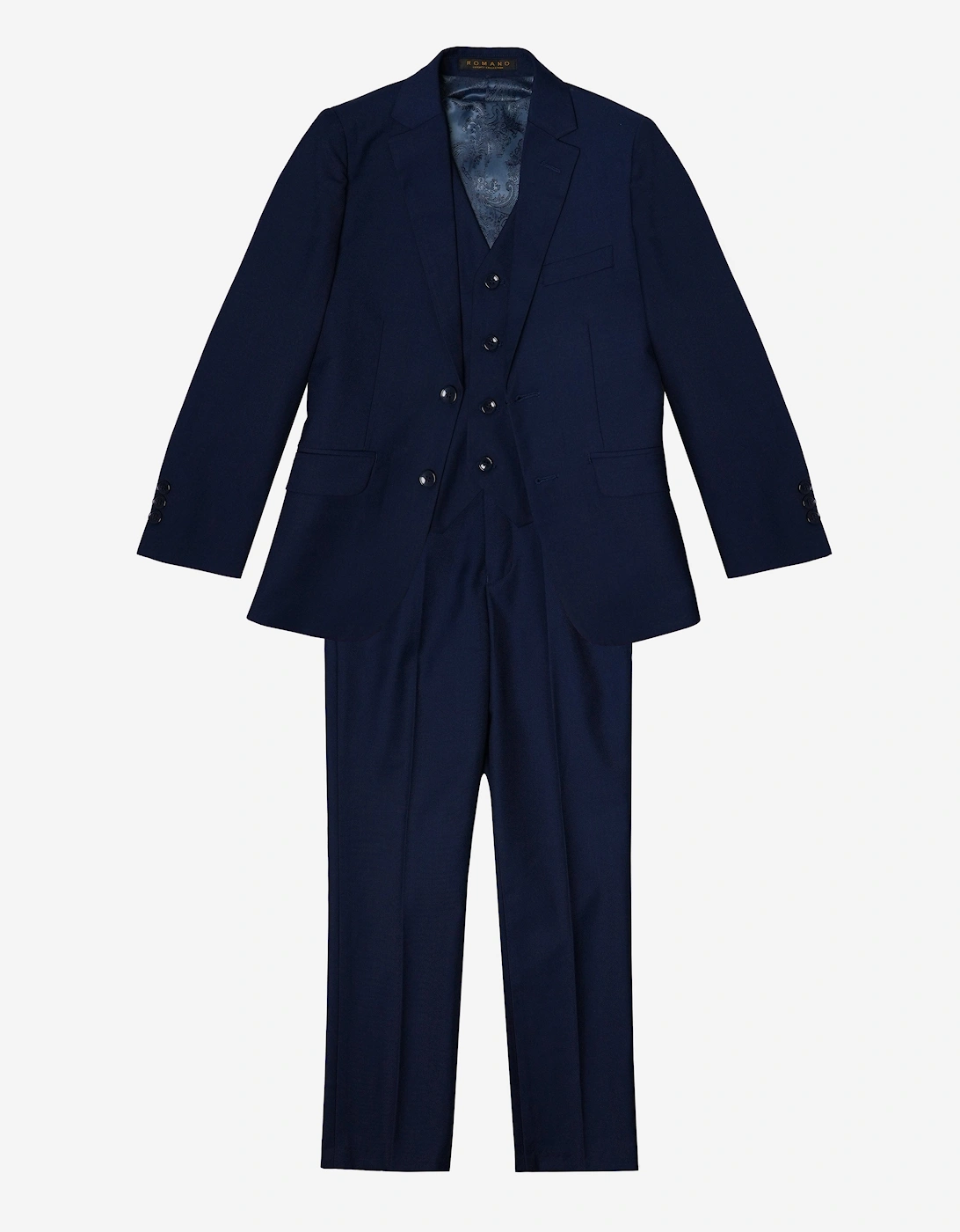 Romano Boys 3 Piece Suit in Blue, 5 of 4