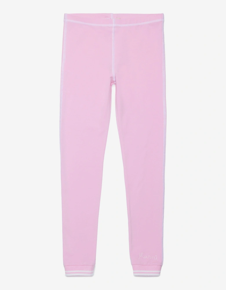 Girls Cotton Trousers in Pink
