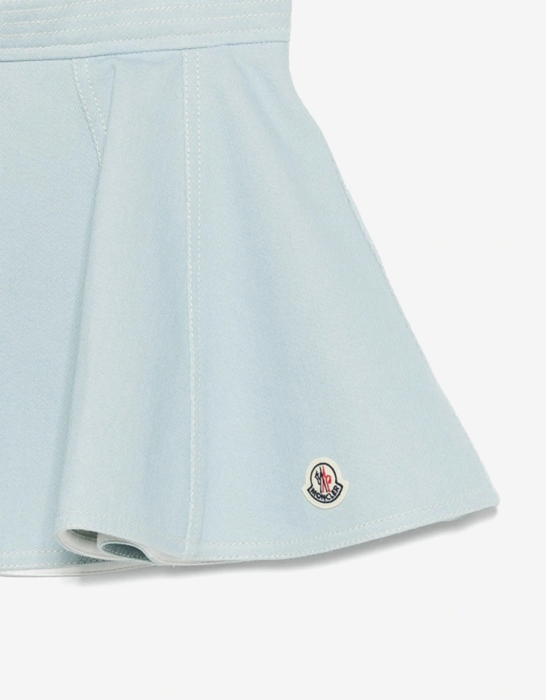 Girls Logo Zip Skirt in Blue