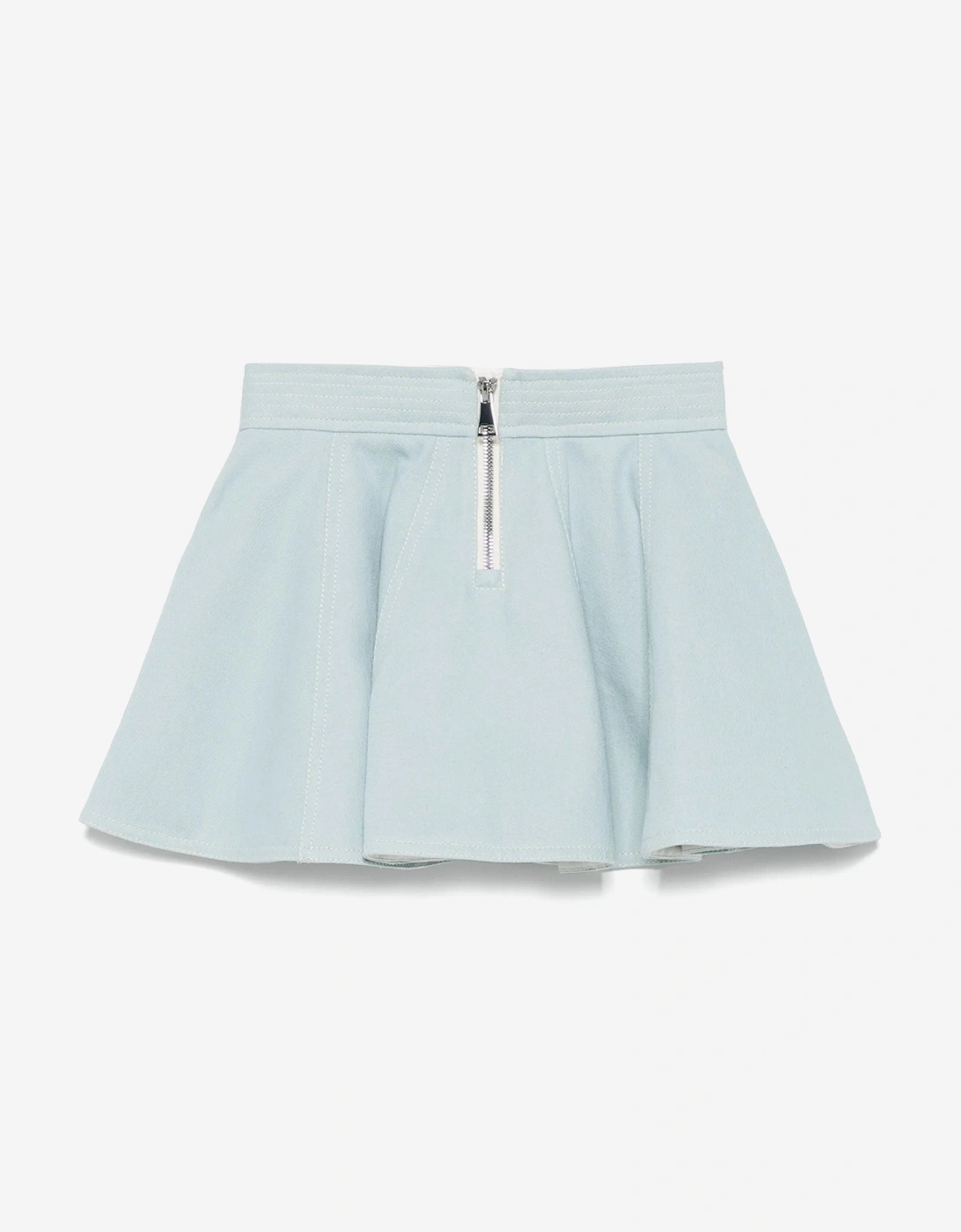 Girls Logo Zip Skirt in Blue