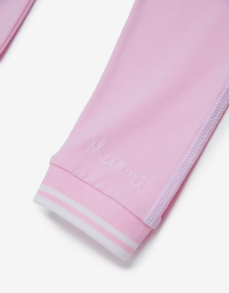 Girls Cotton Trousers in Pink