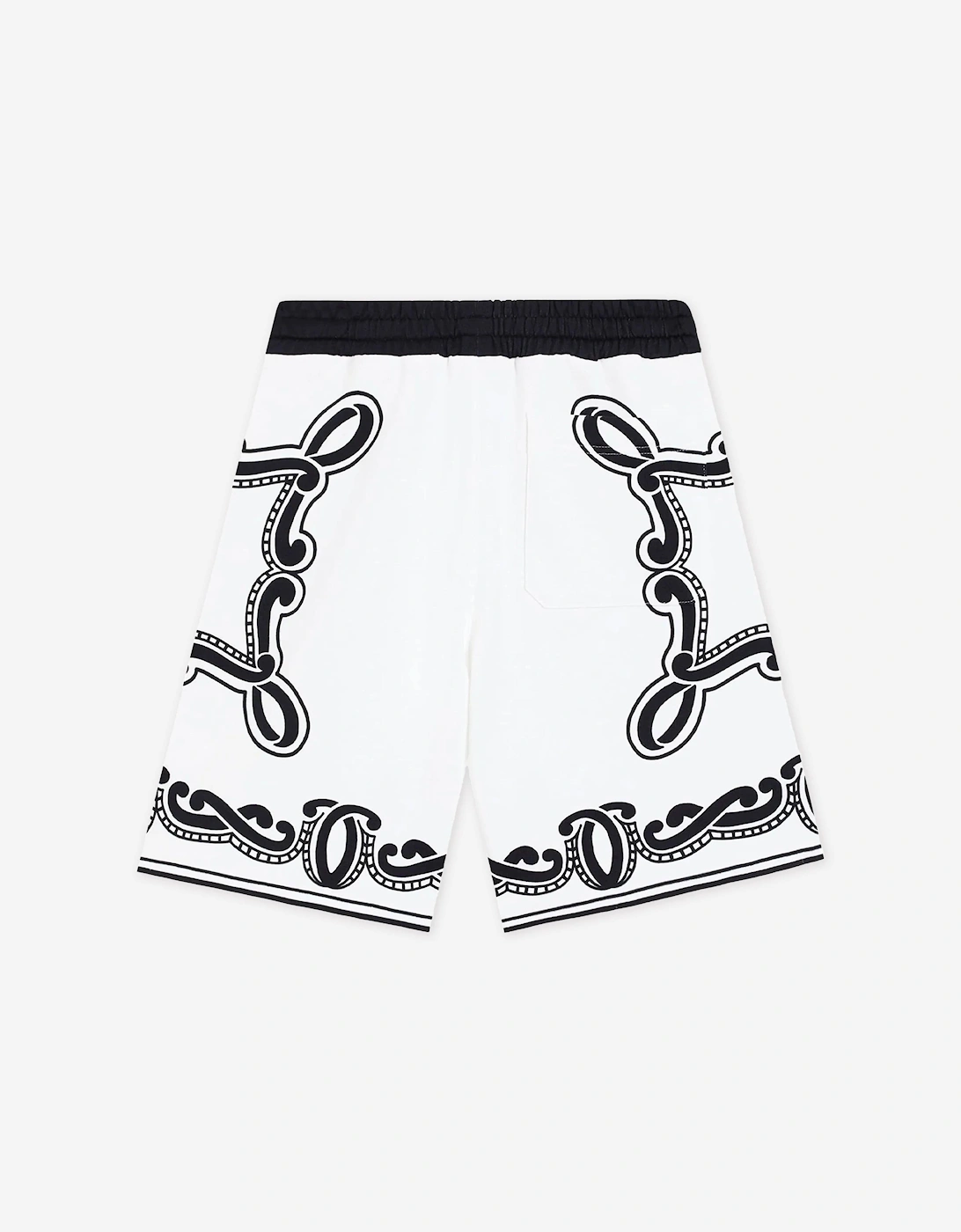 Boys Bandana Print Bermuda Shorts in White
